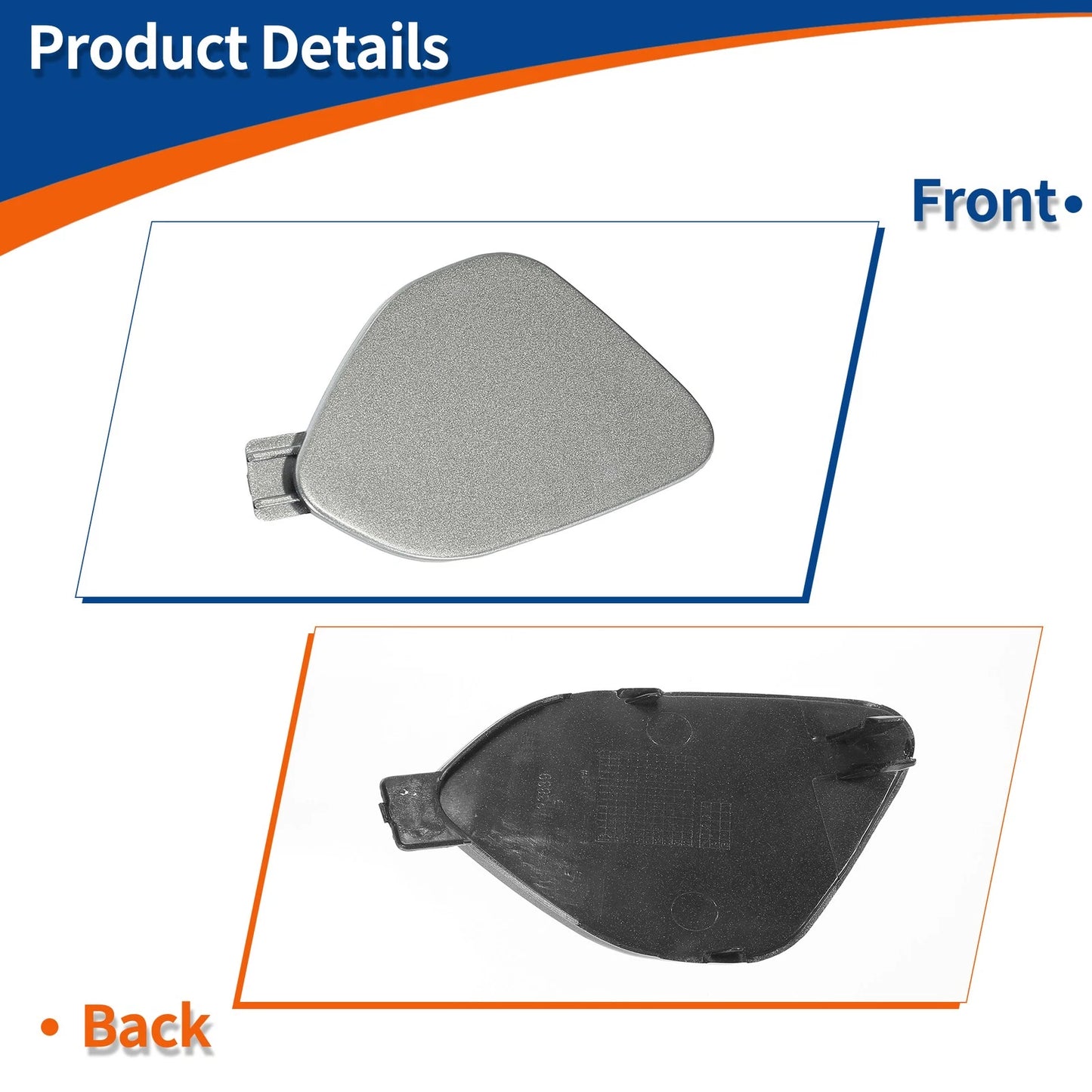Front Right Tow Hook Cover for Volvo S60 (2014-2016) Gray