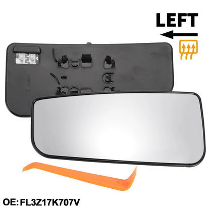 Heated Left Driver Side Lower Tow Mirror Glass for Ford F150 (2015-2023)