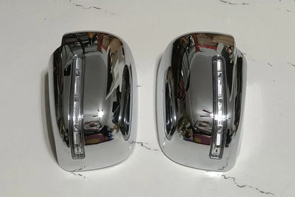 Chrome Side Mirror Cover Trim with LED for Mitsubishi L200 Triton (2015-2018)