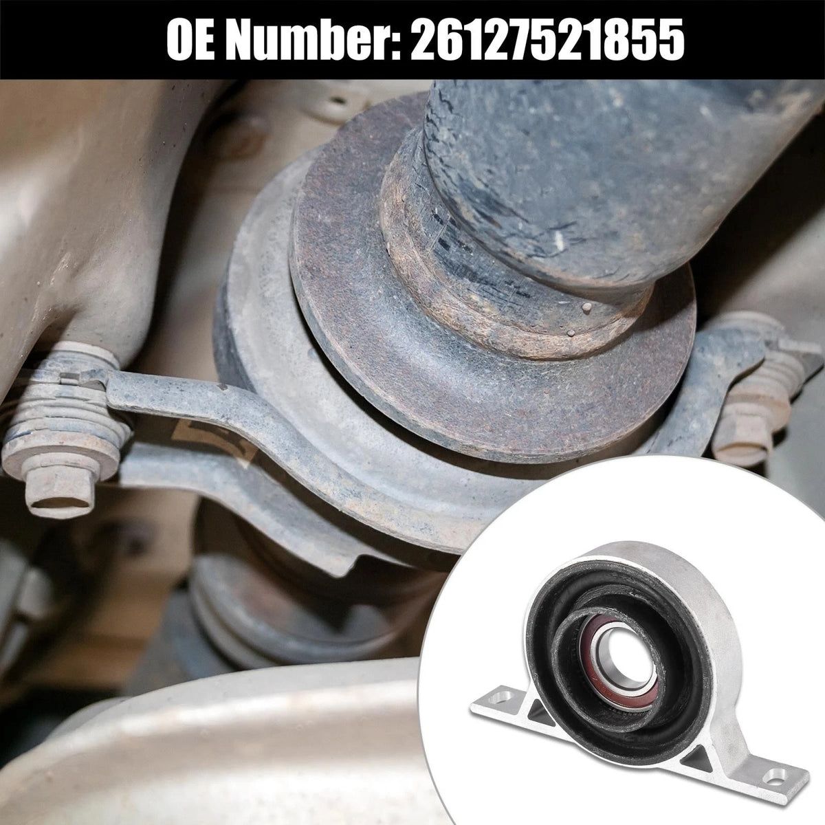Rear Driveshaft Center Support Bearing for BMW 525i X3 528i 535i
