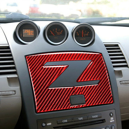 Carbon Fiber Console GPS Navigation Trim for Nissan 350Z (2003-2009)