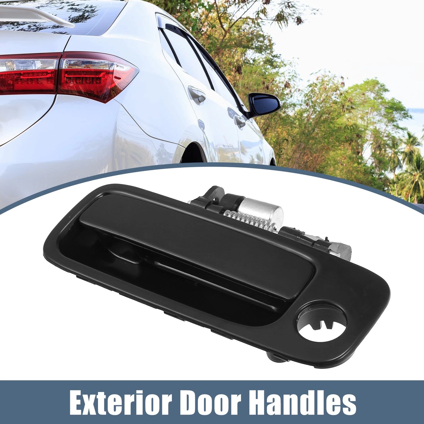 Front Left Driver Side Exterior Door Handle for Toyota Camry Black