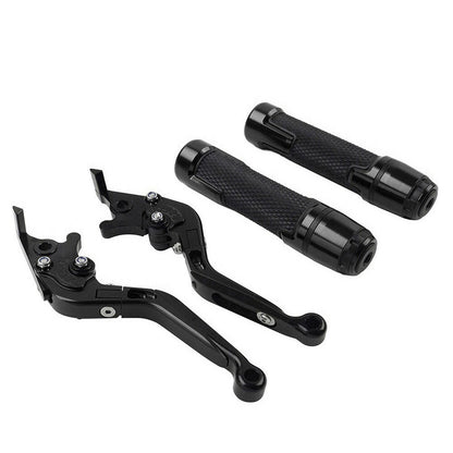 Black Extendable Brake Clutch Levers & Handlebar Grips for Daytona 675 R