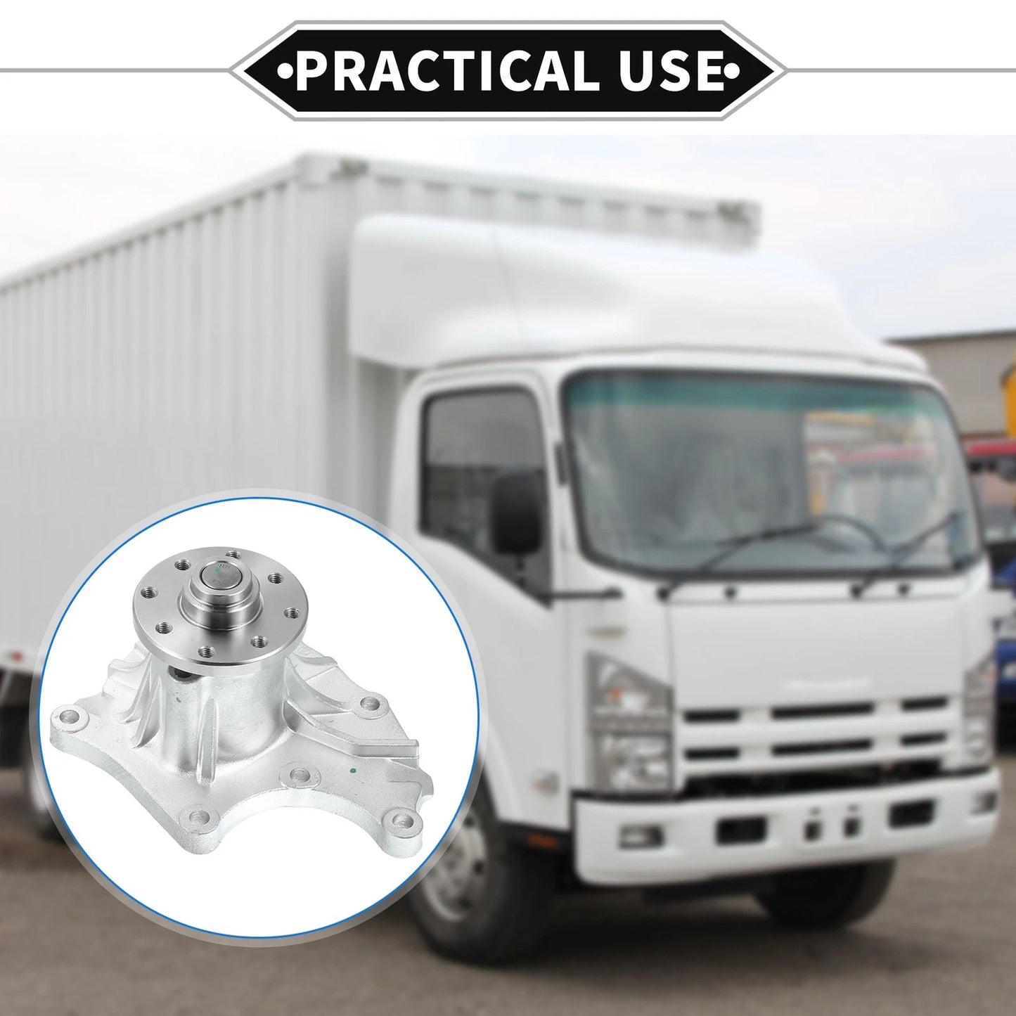 Water Pump with Rubber Ring for Isuzu Engine 4JB1