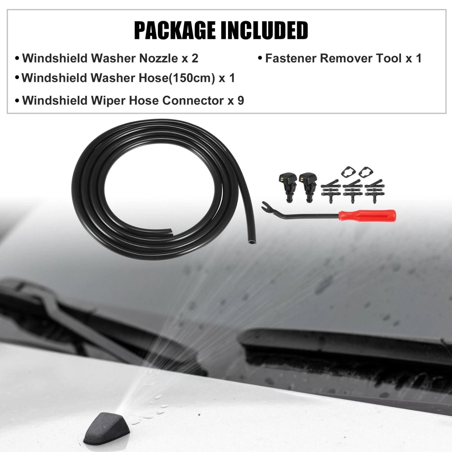 13pcs Front Windshield Washer Nozzles for Nissan Armada (2004-2015)