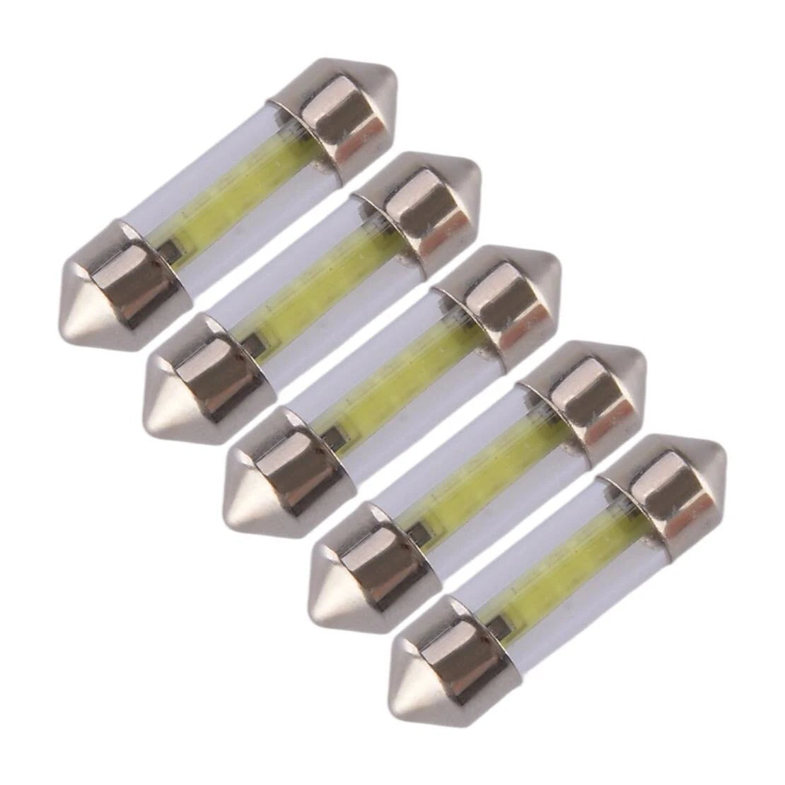 5 x 31mm C5W COB LED Dome Reading Light Bulbs for Car Interior (All Years)