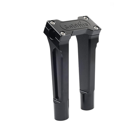 8" Pullback Handlebar Risers Clamp Black for Harley Softail Dyna (2000-2023)