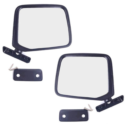 Side Door Mirror Black Pair Fits Datsun Nissan 720 SD23 Pickup UTE 1980-86 D06