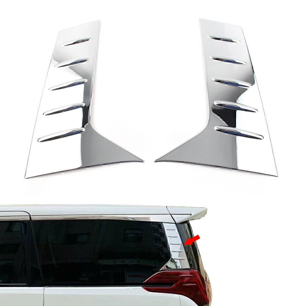 C-Pillar Molding Cover Trims Chrome for Toyota Alphard Vellfire (2016-2019)
