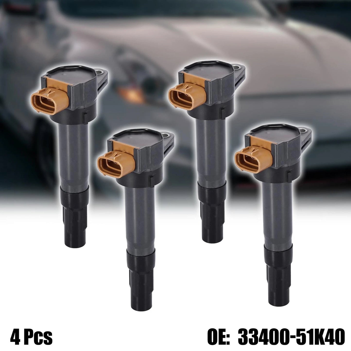 4pcs Ignition Coils for Suzuki SX4 Grand Vitara Kizashi (2010-2013)