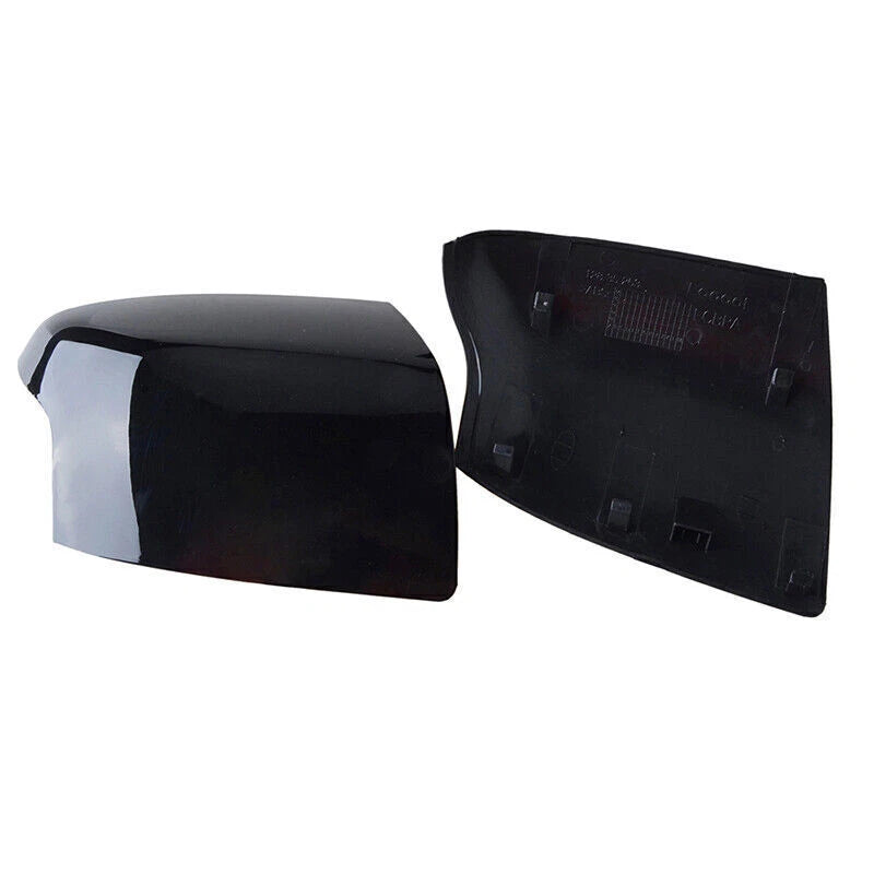 2 x Gloss Black Rear View Mirror Cover Caps for Ford Focus (2005-2008)