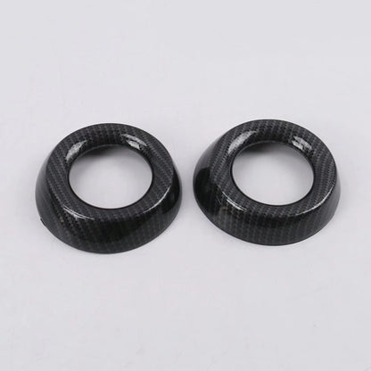 Front Air Vent Outlet Frame Cover Trim for Nissan Kicks 2016-2020 Carbon Fiber
