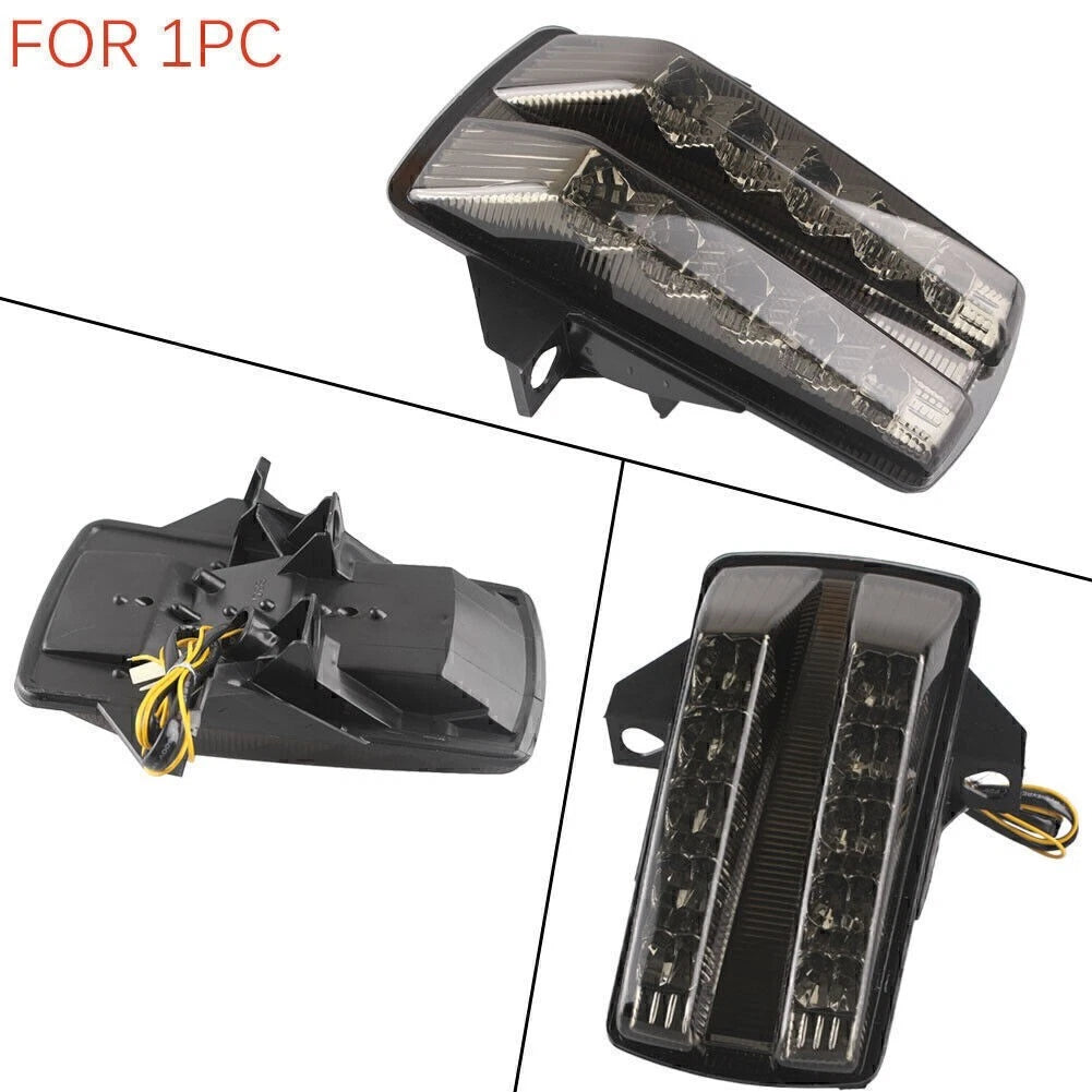 Black Rear LED Tail Light with Integrated Turn Signals for Suzuki SV650 (2003-2008)