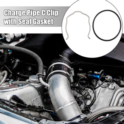 Car Charge Pipe C Clip Set with O Ring Seal for BMW N54 N55 335i (2007-2013)