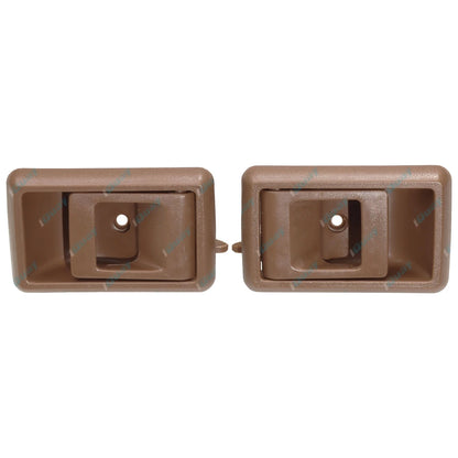 Front Brown Inner Door Handles 2 x Pair for Toyota Hilux 4Runner Surf (1988-1997)