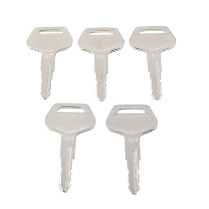 5 x Ignition Keys Metal for Komatsu Excavator Dozer Loader