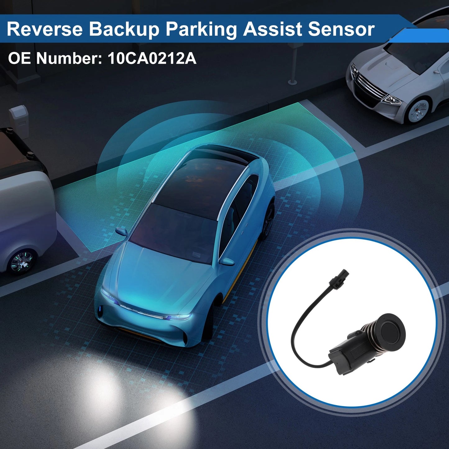 Reverse Backup Parking Sensor for Toyota Yaris (2005-2013) - Black 1 x Sensor