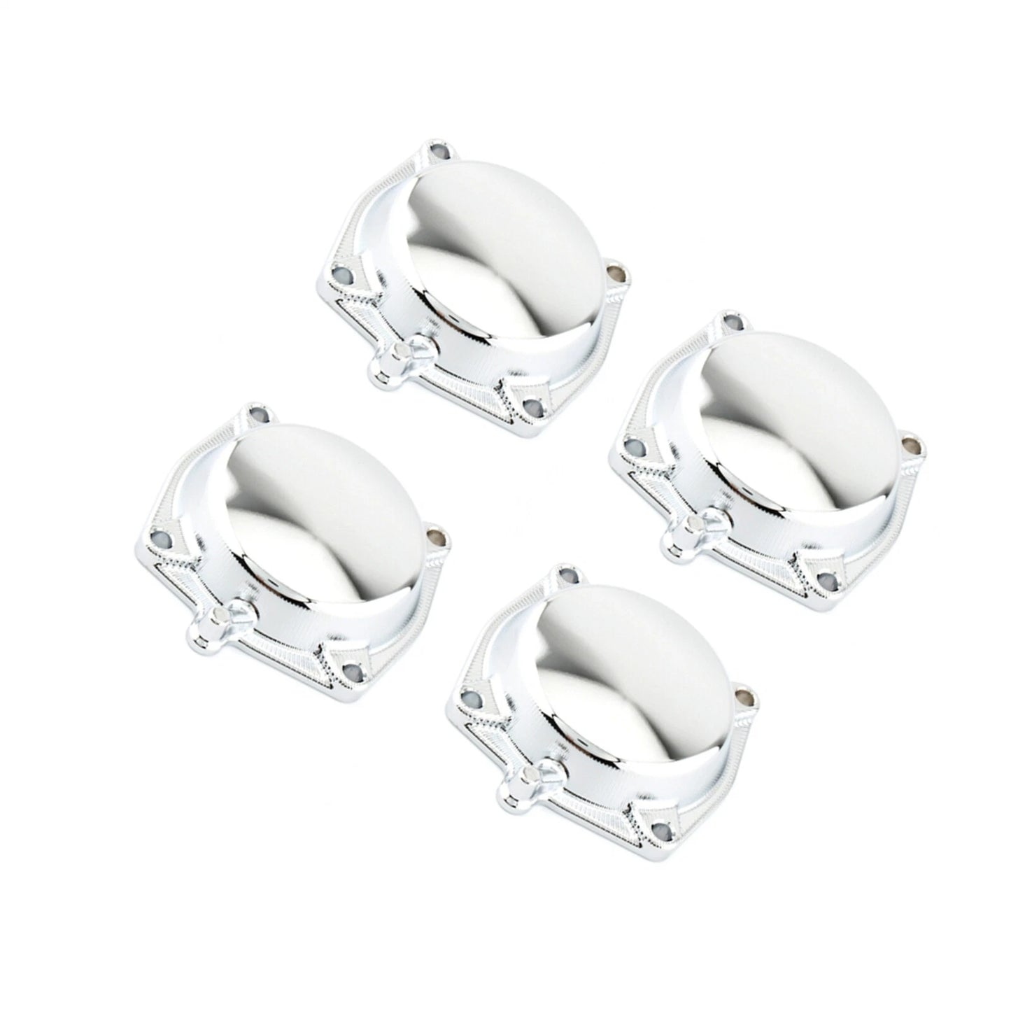 4 x Chrome Carburetor Diaphragm Top Cap for YAMAHA V-Max 1200 (1994-2007)