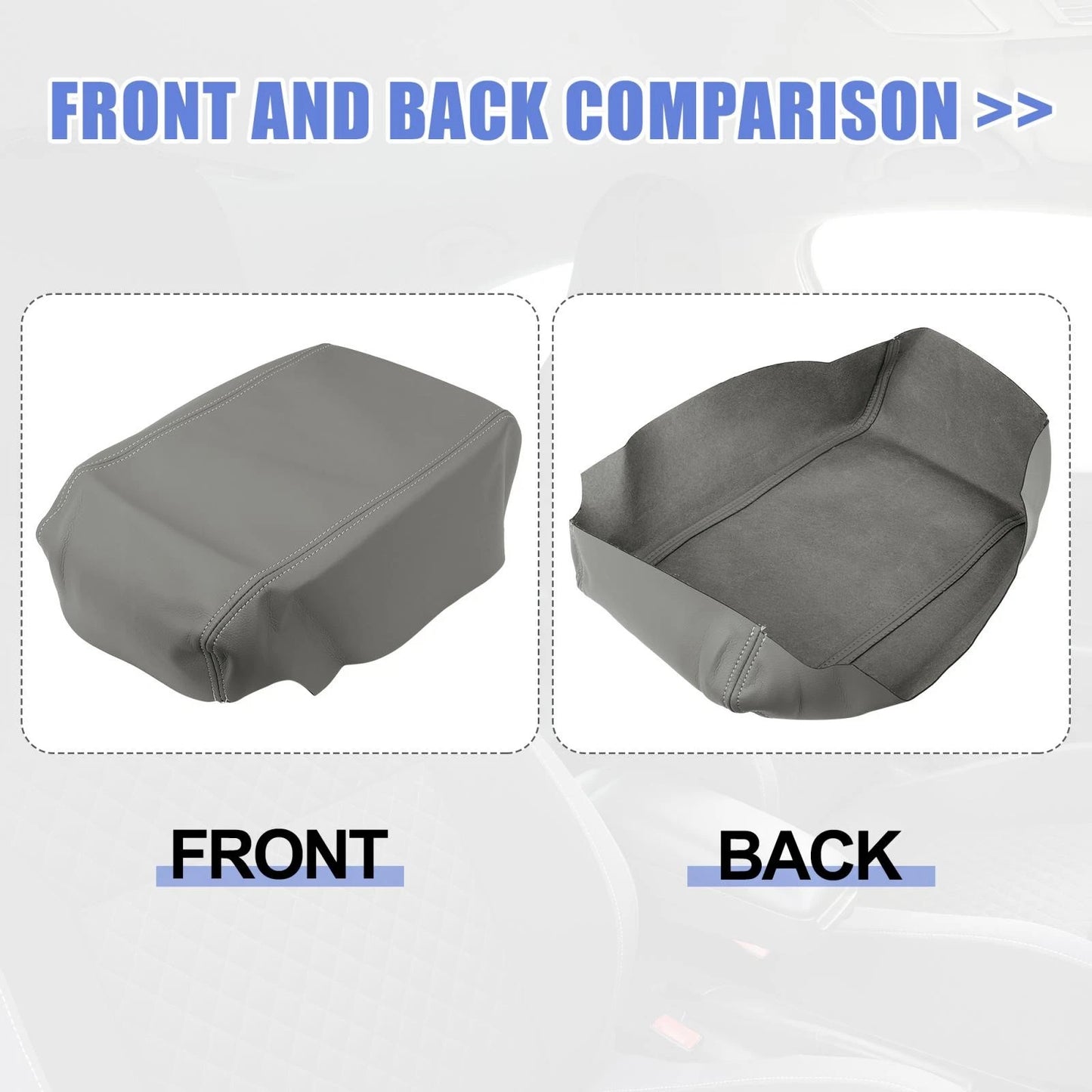 Car Center Console Lid Armrest Cover for Toyota Avalon (2005-2012) Gray