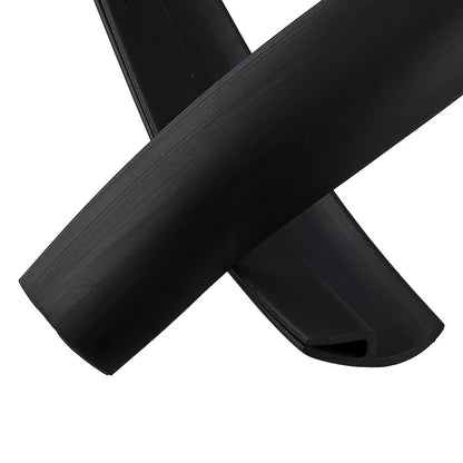 Black Front Windshield Seal Strip Rubber Moulding Trim for Universal Car