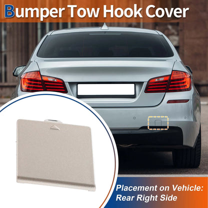 Rear Tow Hook Cover for BMW 5 Series (2011-2017) - Beige Metallic