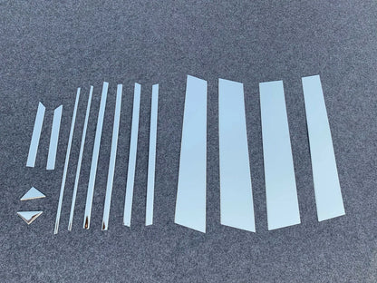 Steel Side Window Pillar Trim Cover for 2019-2023 Toyota RAV4