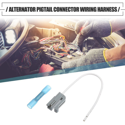 Alternator Pigtail Connector Wiring Harness for Ford - Plastic White