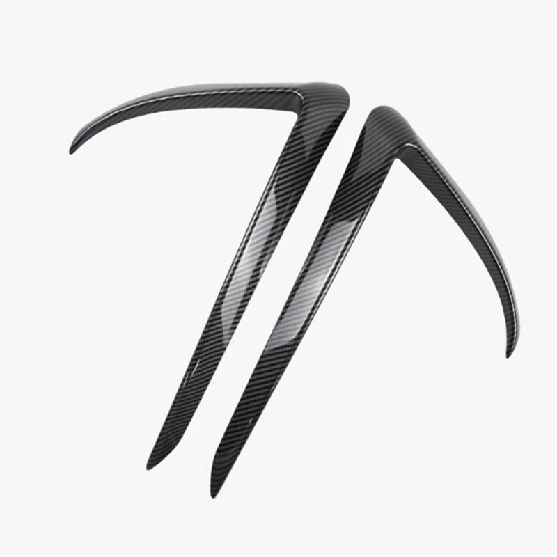 Carbon Fiber Front Fog Light Lamp Eyebrow Cover Trim for Tesla Model 3 (2017–2019)