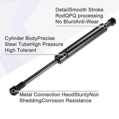 Front Hood Lift Support Gas Struts for Porsche 911 Coupe Black (1999-2005)