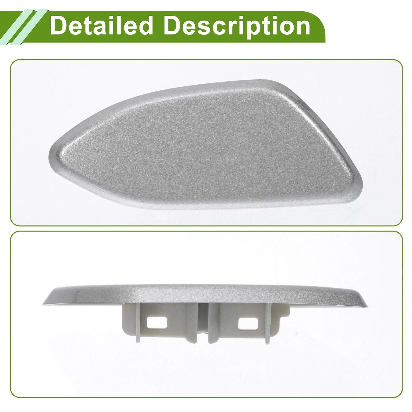 Front Right Washer Nozzle Cover for Toyota Rav4 (2010-2012) Silver Tone