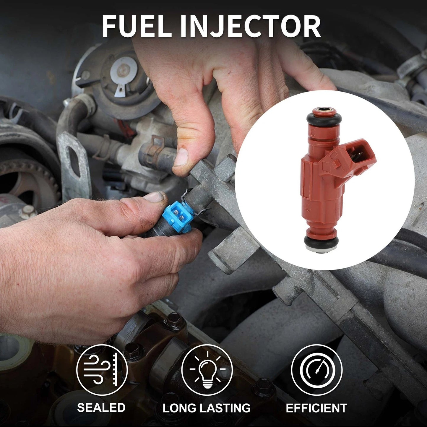 Fuel Injector 4.0L for Ford Explorer (2002-2003) - 6 x Red Injectors