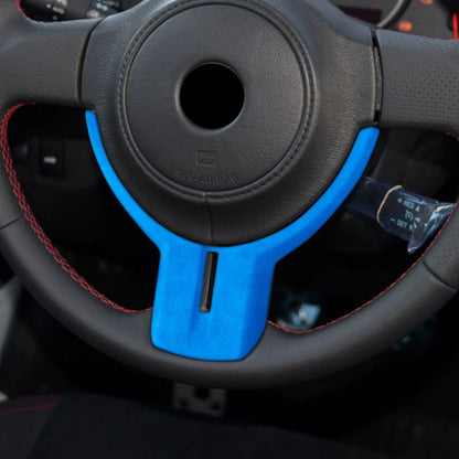 1pc Blue Leather Steering Wheel Cover for Subaru BRZ, Toyota GT86 (2012-2020)