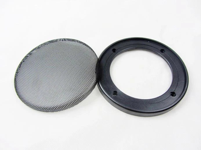 2x 4" inch Tweeter Audio Speaker Cover Circle Metal Mesh Grille Cover Trim