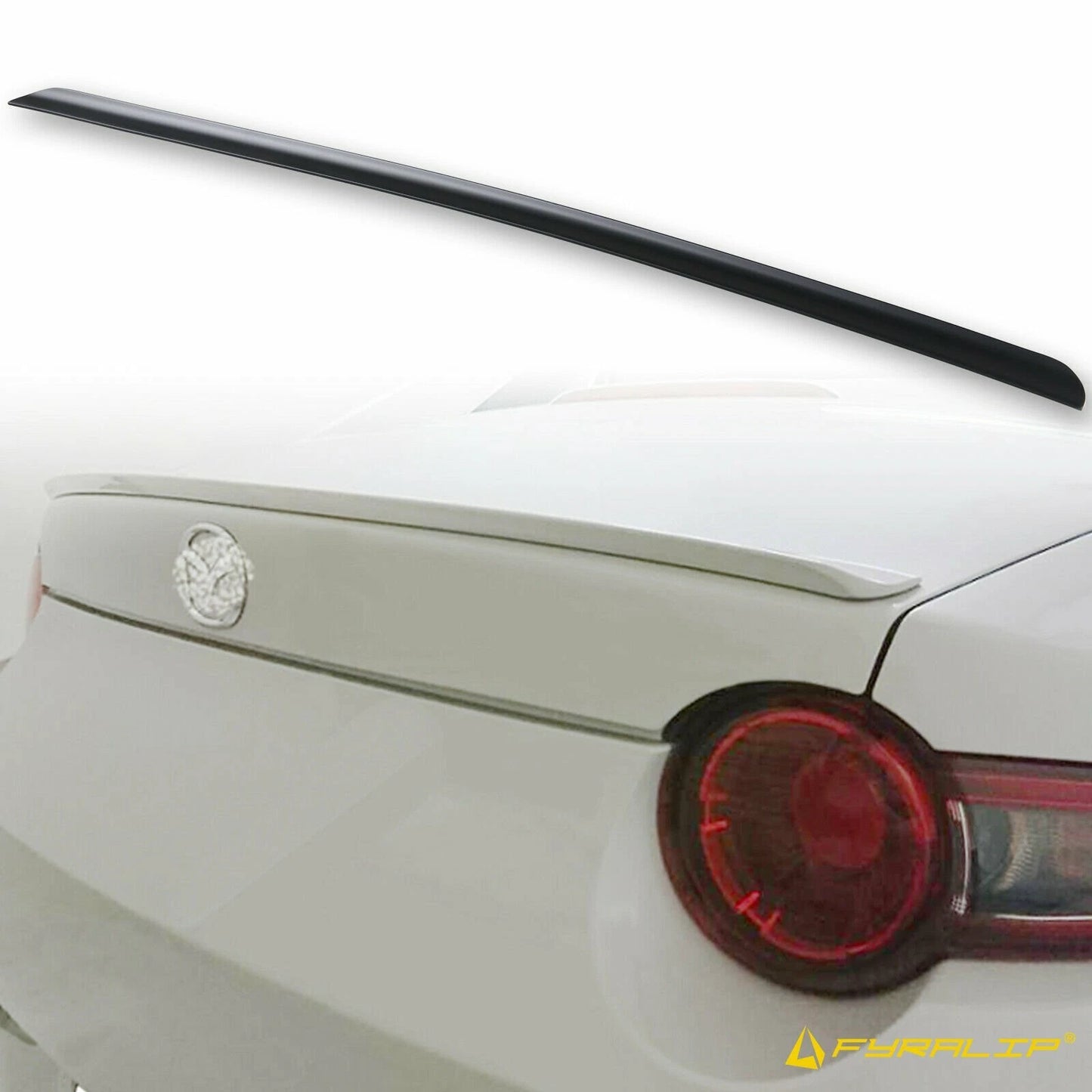 Y2 Matte Black Rear Boot Lip Spoiler for Mazda MX-5 Miata (2016-2023)