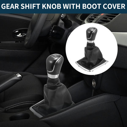 6 Speed Manual Gear Shift Knob & Cover for Ford Focus MK2 (2005-2012)