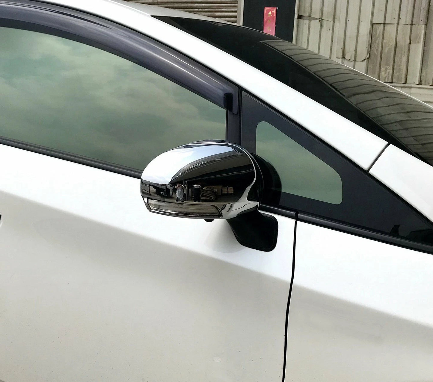 Chrome Side Door Mirror Covers for Toyota Prius (2012-2015)