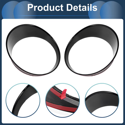 2 x Front Left & Right Headlight Trim Bezels for Jeep Wrangler (2024)