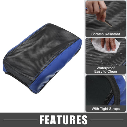 Center Console Armrest Cover Pad for Toyota Corolla Cross (2022) Blue Black