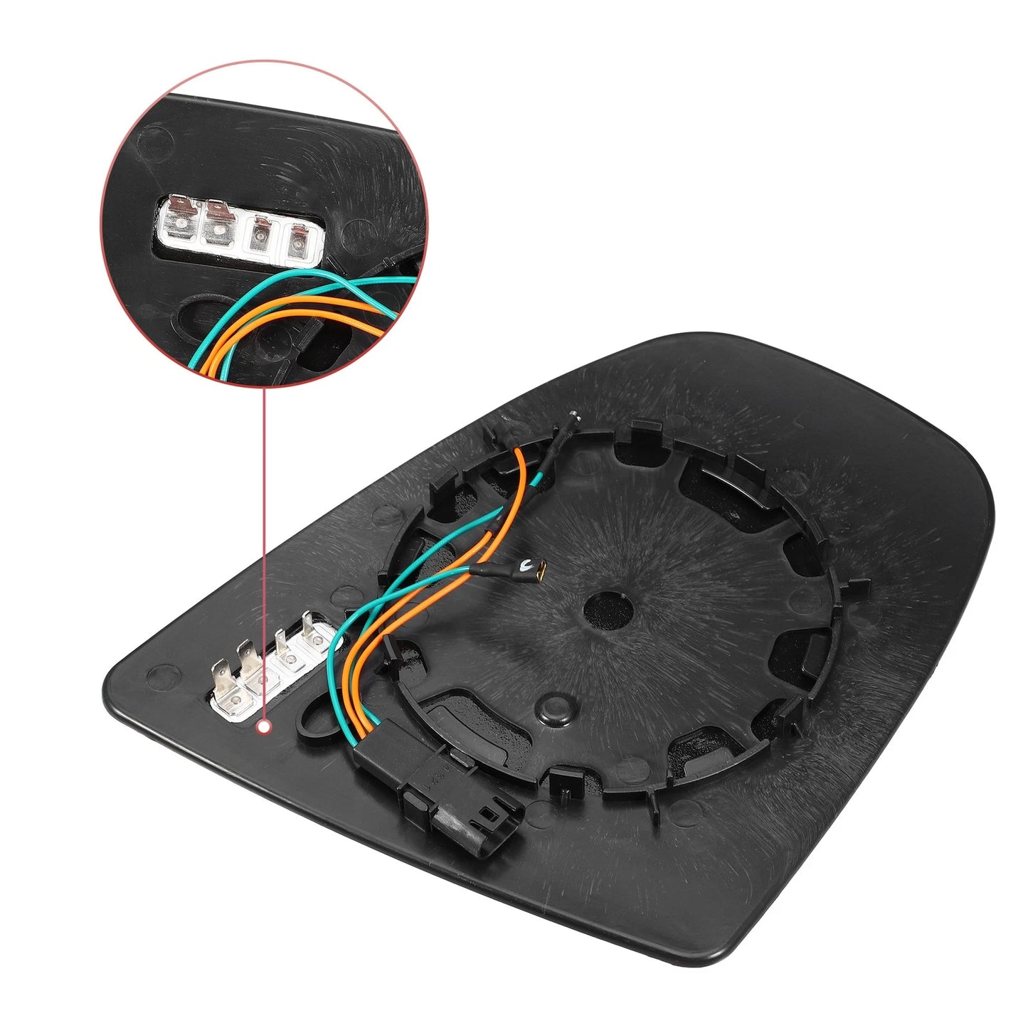 Heated Left Side Rearview Mirror Glass with Backing Plate for BMW X5 X6