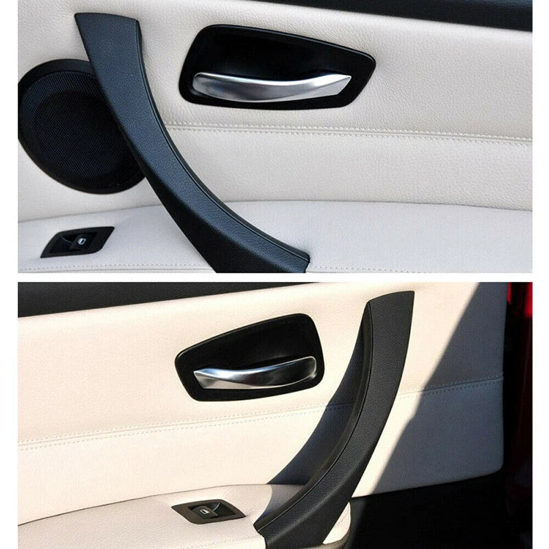 4 Pcs Black Inner Door Handle Pull Trim Covers for BMW E90 328i (2007-2013)
