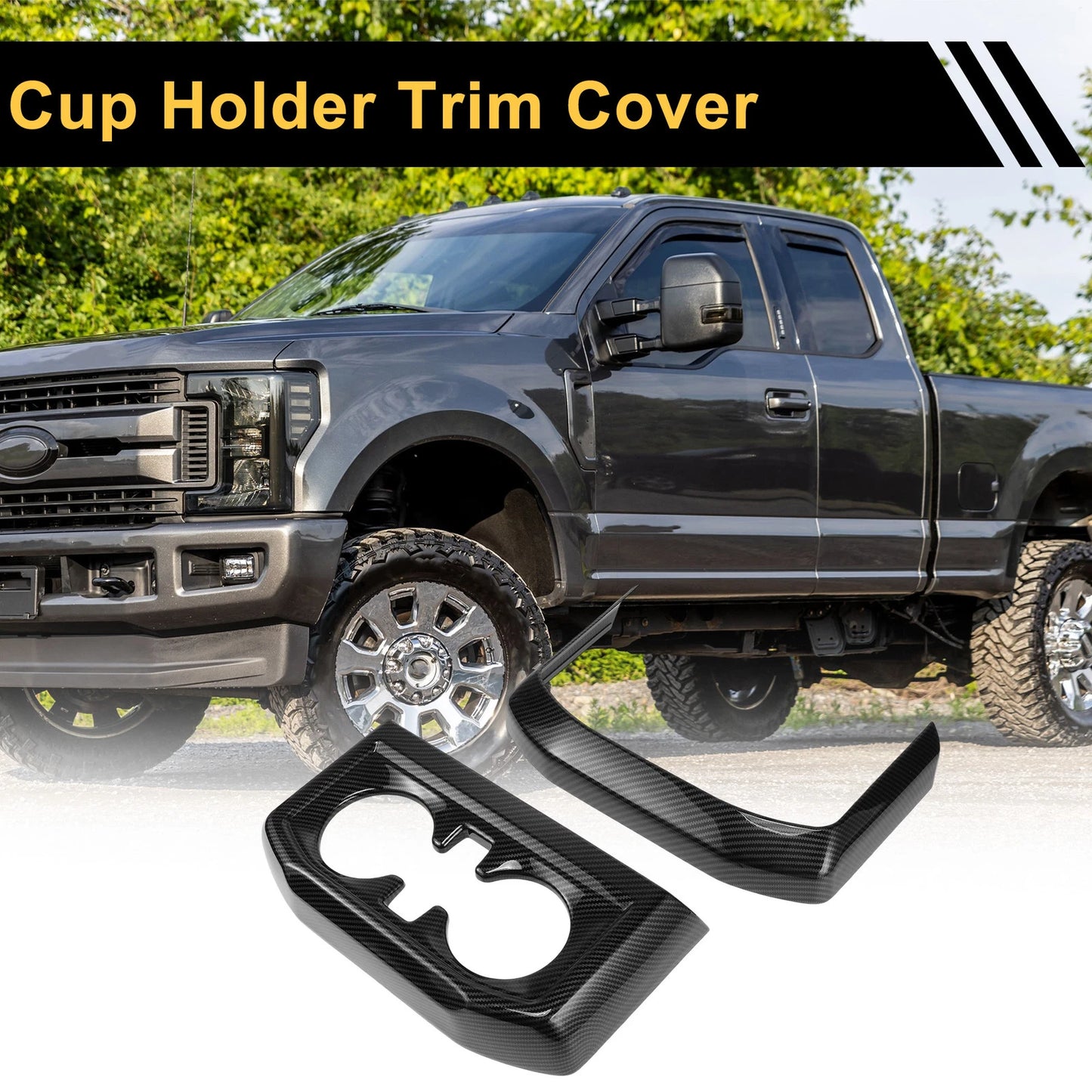 Center Console Rear Cup Holder Trim for Ford F-150 (2021-2024)