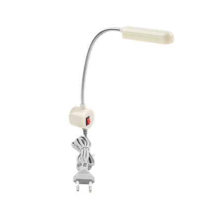 LED Sewing Gooseneck Lamp Light with Magnetic Base for Bernina White