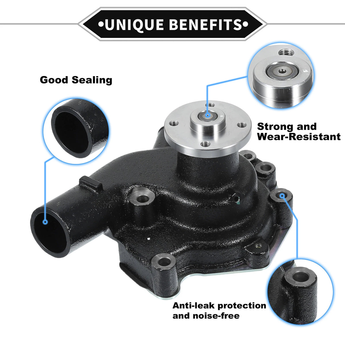 Water Pump with Gasket for Isuzu Liteelf KAD40 KAD50 KBD20 (2000-2005)