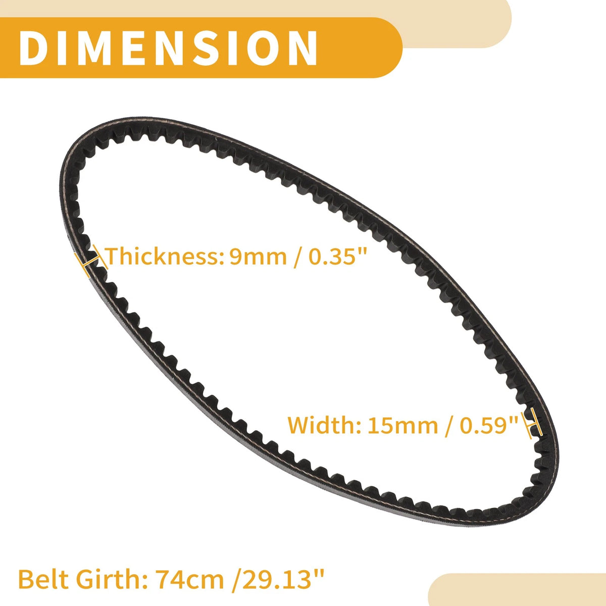 Drive Belt V-Belt for Honda NH50 Lead (1985-1995)
