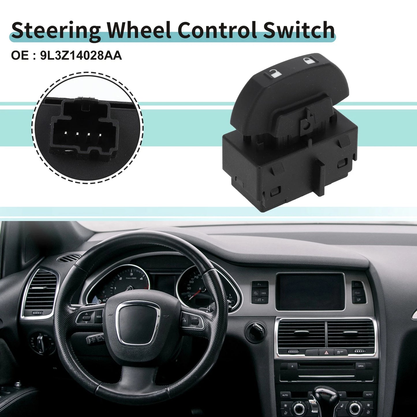 Car Door Lock Switch for Ford F-150 2009 (2009) - Black Replacement Part