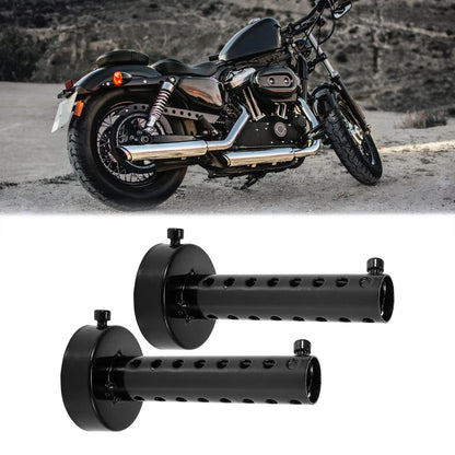 Exhaust Silencer Muffler Pipe / 2 x 60mm / for Universal Motorcycle
