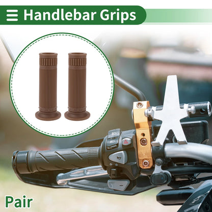 Grips / 25mm Hand Grips Cover TPU Light Brown for Motorcycle