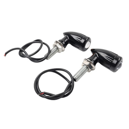 Mini Turn Signal Light Blinker Black for Harley Bobber Cafe Racer