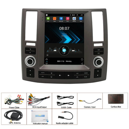 9.7'' Carplay Stereo Radio GPS for Infiniti FX35 FX45 (2006-2008)