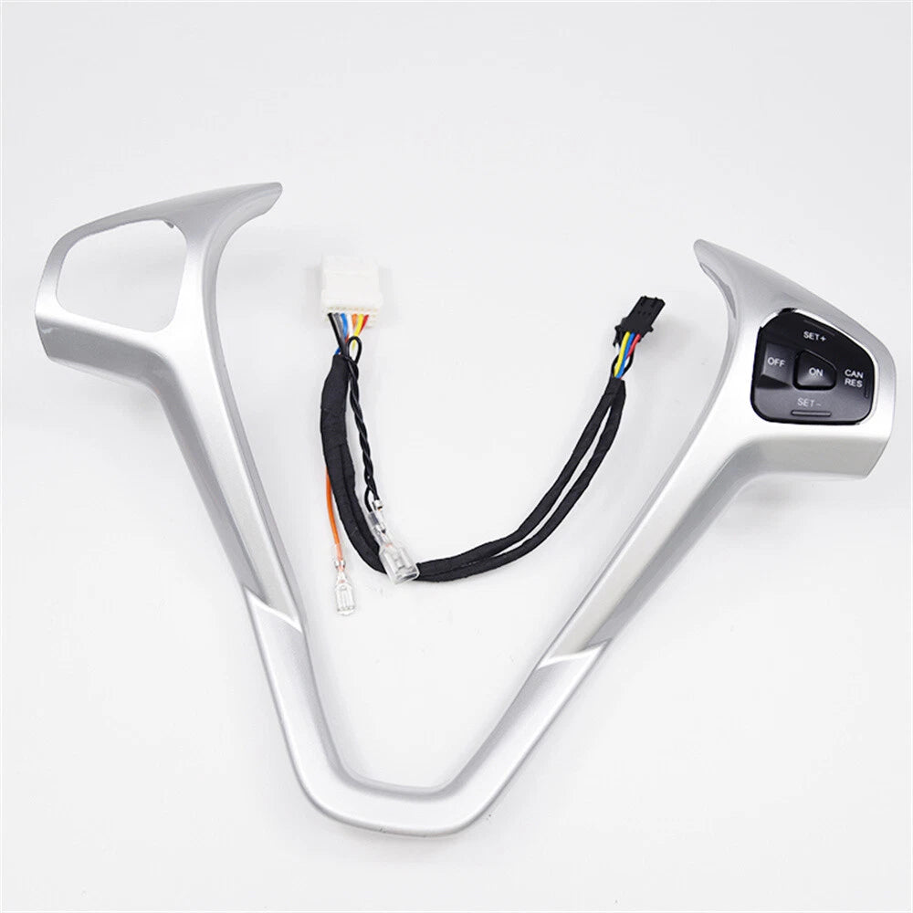 Steering Wheel Frame Cover + Right Cruise Button for Ford Fiesta (2011-2019)